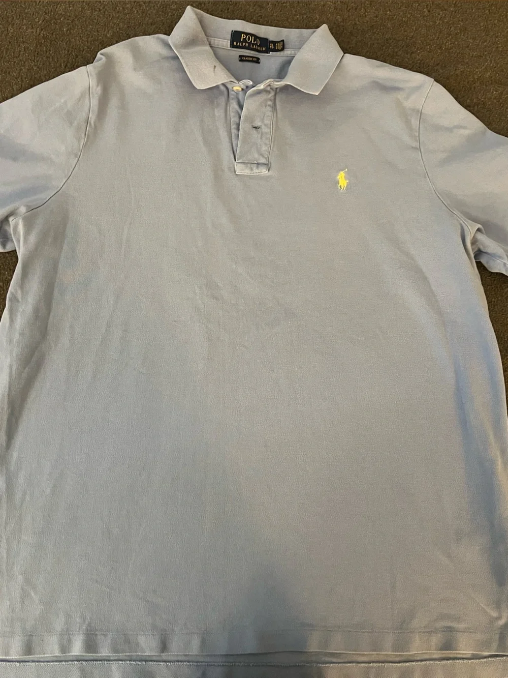 Ralph Lauren Polo Short-Sleeve Knit — Light Blue & Coral Pink Set of 2 size XL